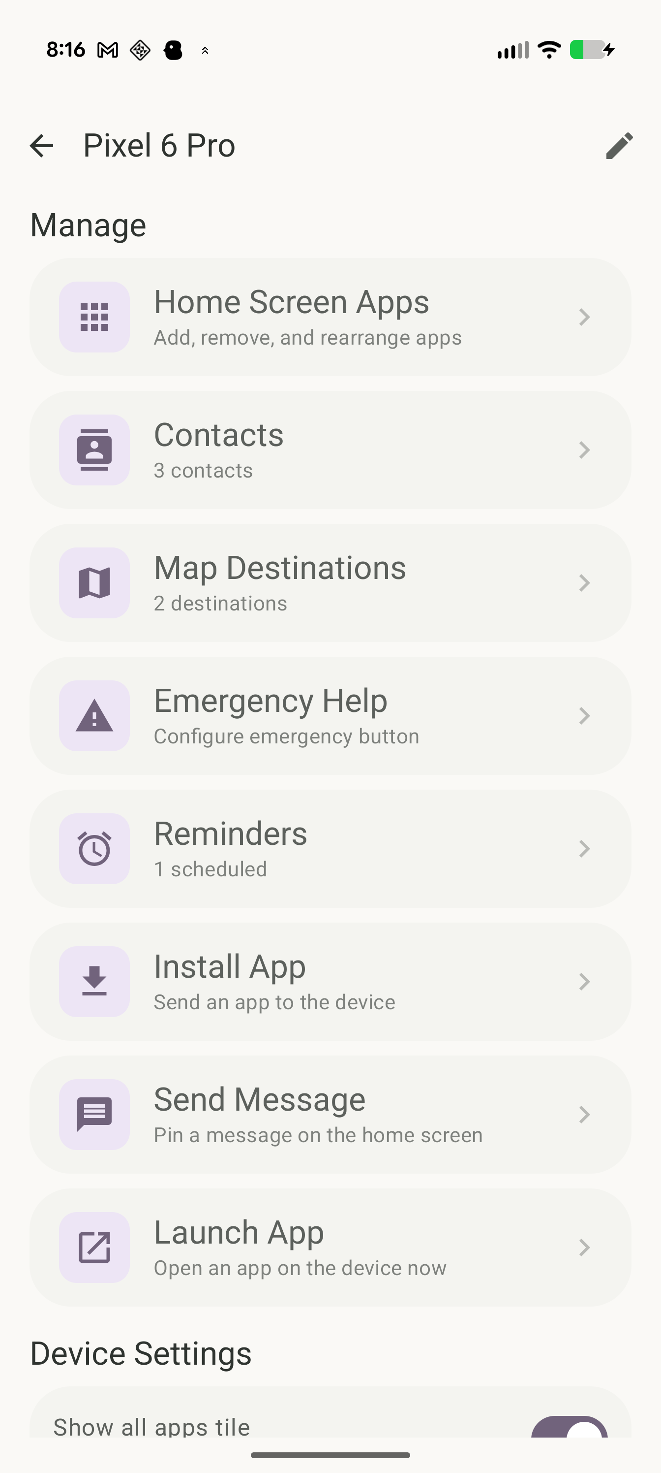Tether Manager caregiver dashboard